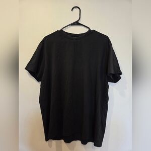 SAK'S FIFTH AVE Men's Black Crew Neck T-Shirt - Classic Everyday Tee